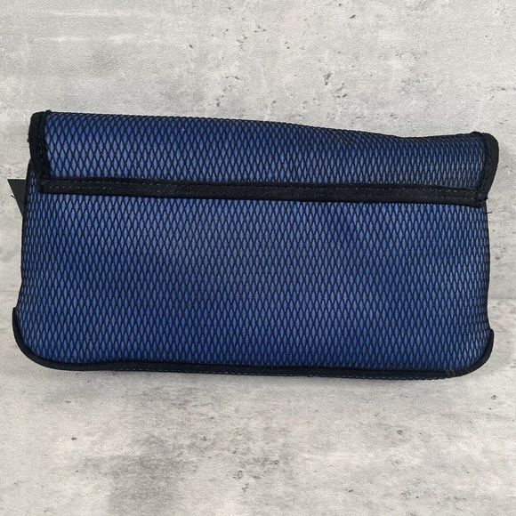 NEW STEVE MADDEN‎ BJEWEL FLAP WALLET BAG PURSE CLUTCH BLUE STITCH MSRP $58 - Picture 6 of 15